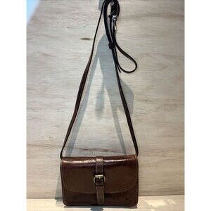 Patricia Nash TORRI Crossbody Brown Leather purse clutch